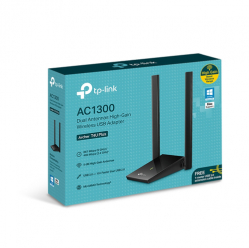 Antena  TP-LINK Archer T4U Plus AC1300 WiFi USB adapter 2x High Gain External Antennas USB 3.0 MU-MIMO (P)
