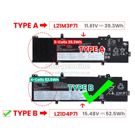 Bateria Lenovo 52.5Wh Li-ion 5B10W51866