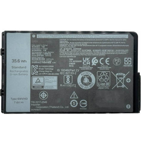 Bateria Dell 35.6Wh 2C Lith Smp VDDJY VDDJY