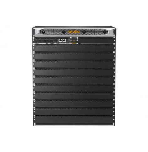 Switch HP Aruba 6410 v2 Switch 2 Management Module Slots 10 Line Module Slots 4 Power Supply Slots 4 Fan Tray Slots 12U w/o PSU