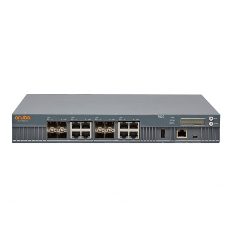 Punkt dostępowy HP Aruba 7030   8p Dual Pers 10/100/1000BASE-T/1GBASE-X SFP 64 AP and 4K Clients Controller