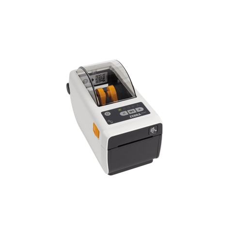Drukarka etykiet Zebra ZD411-HC termiczny | 300 DPI | 58mm | 102 mm/s | USB | Bluetooth | Ethernet | RAM 256 MB | Flash 512 MB bia
