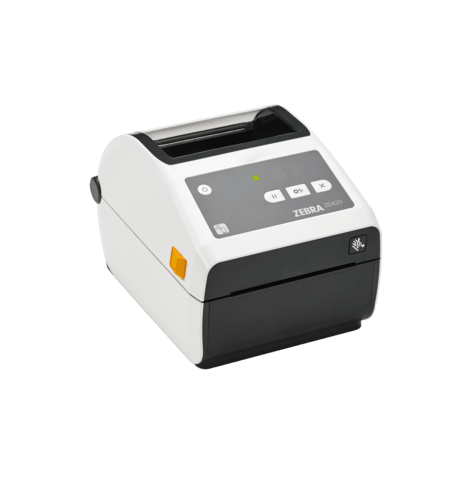 Drukarka etykiet Zebra ZD420-HC termotransfer | 203 DPI | 118mm | 152 mm/s | USB | Bluetooth | WiFi | RAM 128 MB | Flash 512 MB | ruchomy czujnik | bia