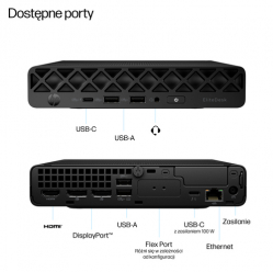 Komputer HP EliteDesk 8 Mini G1i Ultra 7-265T 16GB 1TB W11P 1YW
