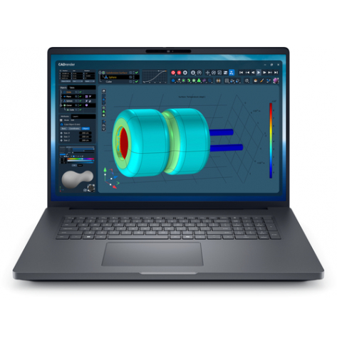 Laptop Dell Pro Max Plus MB18250 18 QHD+ Ultra 7-265HX 32GB 1TB RTX2000 FPR SCR Cam BK vPro W11Pro 3YPS