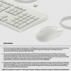 Zestaw Klawiatura + mysz HP 225 G2 biała