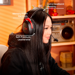 HP Hyper X Cloud III S Wireless Headset czarny-Red