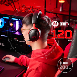 HP Hyper X Cloud III S Wireless Headset czarny-Red