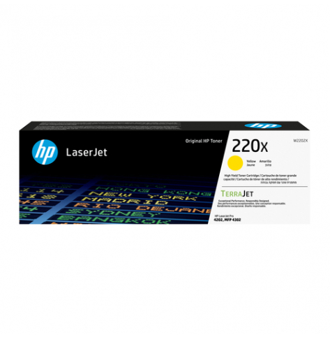 HP 220X Yellow Original LaserJet Cartridge