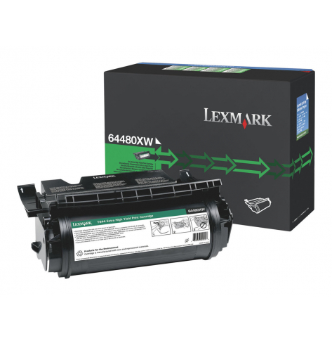 LEXMARK 64480XW Lexmark black 32000str rekondycjonowany T644/T644dtn/T644n/T644tn