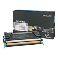 Toner LEXMARK C736, X736, X738 cartridge black high yield 12.000 str 1-pack