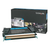 Toner LEXMARK C736, X736, X738 cartridge cyan high yield 10.000 str 1-pack