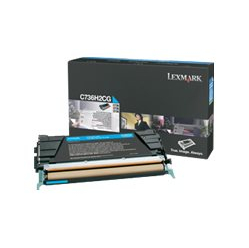 LEXMARK C736, X736, X738 cartridge cyan high yield 10.000 str 1-pack