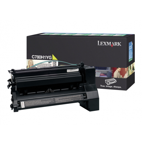 LEXMARK C782, X782e cartridge yellow standard capacity 10.000 str 1-pack return program