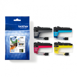 BROTHER LC426VAL Ink Cartridge Black Cyan Magenta Yellow Multipack for MFC-J4340DW MFC-J4540DW MFC-J4540DWXL 1500pages in color