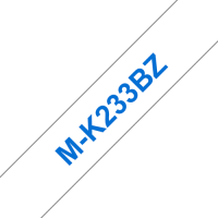 Tusz BROTHER MK233 BZ tape cassette white blue 8mx12mm none laminate for P-touch 60 65 75 80 85 110