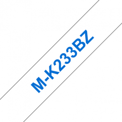 BROTHER MK233 BZ tape cassette white blue 8mx12mm none laminate for P-touch 60 65 75 80 85 110
