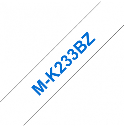 BROTHER MK233 BZ tape cassette white blue 8mx12mm none laminate for P-touch 60 65 75 80 85 110