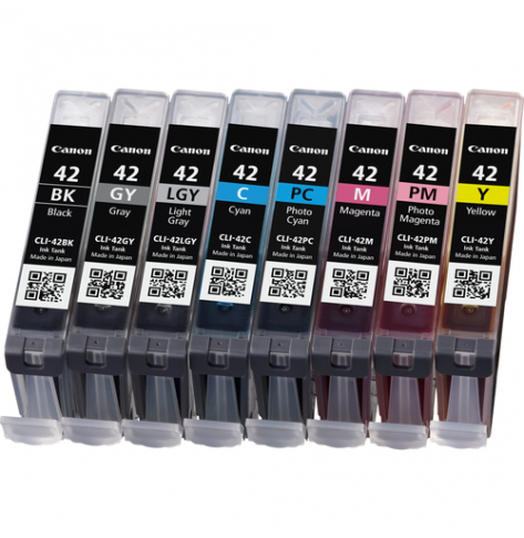 CANON 1LB CLI-42 8inks ink cartridge black and colour standard capacity multipack full 8 inks