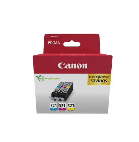 CANON CLI-521 Ink Cartridge Multipack cmy BLISTER