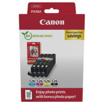 Tusz CANON CLI-526 Ink Cartridge C/M/Y/BK PHOTO VALUE BL