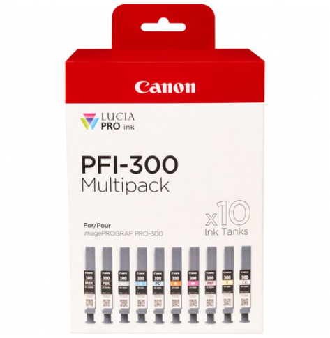 CANON PFI-300 MBK/PBK/C/M/Y/PC/PM/R/GY/CO Multi Pack