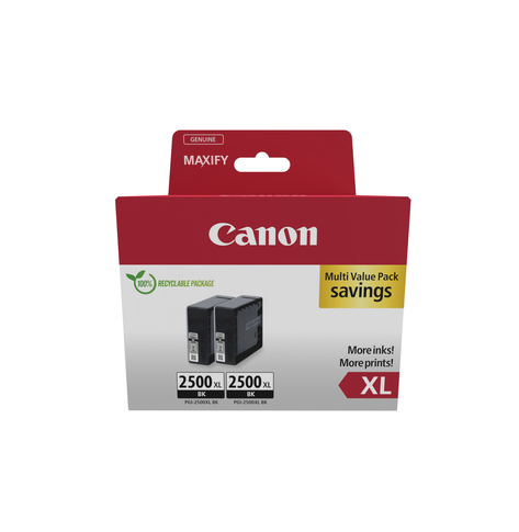 CANON PGI-2500XL Ink Cartridge BK TWIN