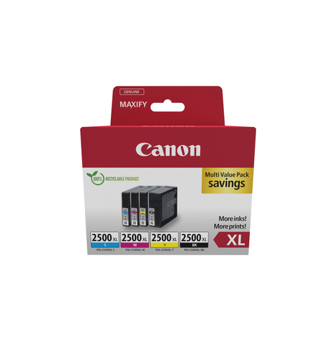 CANON PGI-2500XL Ink Cartridge BK/C/M/Y MULTI