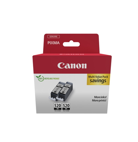 CANON PGI-520BK Ink Cartridge TwinPack black BLISTER