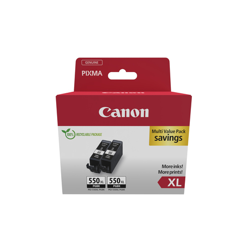 CANON PGI-550XL Ink Cartridge Twinpack Blistered