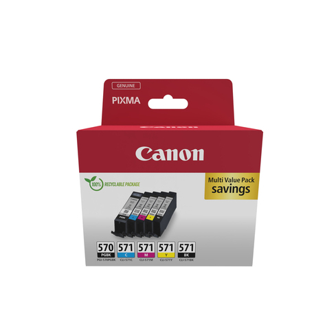 CANON PGI-570/CLI-571 Ink Cartridge PGBK/C/M/Y/BK