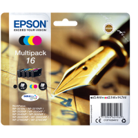 Tusz EPSON 16 ink cartridge black and tri-colour standard capacity 14.7ml 1-pack RF-AM blister
