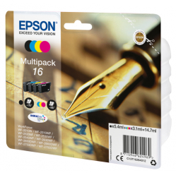 EPSON 16 ink cartridge black and tri-colour standard capacity 14.7ml 1-pack RF-AM blister