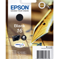 Tusz EPSON 16 ink cartridge black standard capacity 5.4ml 175 pages 1-pack RF-AM blister