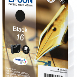 EPSON 16 ink cartridge black standard capacity 5.4ml 175 pages 1-pack RF-AM blister