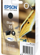 EPSON 16 ink cartridge black standard capacity 5.4ml 175 pages 1-pack RF-AM blister