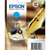 Tusz EPSON 16 ink cartridge cyan standard capacity 3.1ml 165 pages 1-pack RF-AM blister