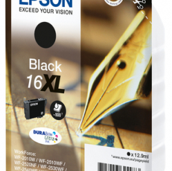EPSON 16XL ink cartridge black high capacity 12.9ml 500 pages 1-pack RF-AM blister