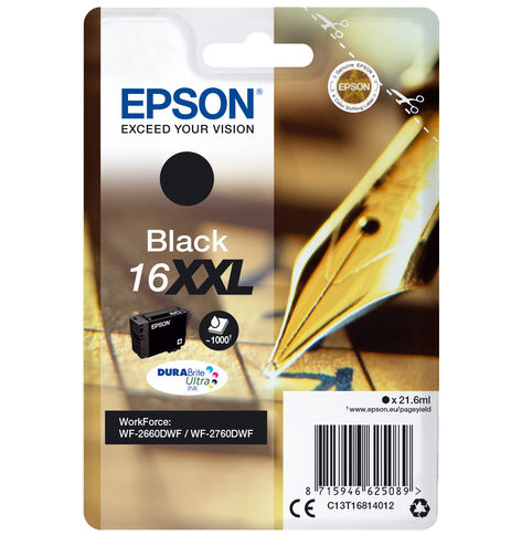 EPSON 16XXL ink cartridge black extra high capacity 1.000 pages 1-pack