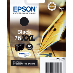 EPSON 16XXL ink cartridge black extra high capacity 1.000 pages 1-pack blister with alarm