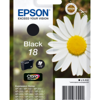Tusz EPSON 18 ink cartridge black standard capacity 5.2ml 175 pages 1-pack RF-AM blister
