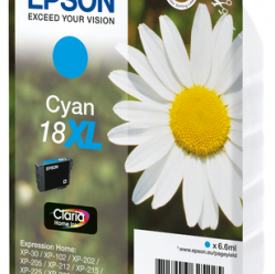 EPSON 18XL ink cartridge cyan high capacity 6.6ml 450 pages 1-pack RF-AM blister