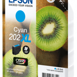 EPSON 202XL Cyan Ink Cartridge (with security)