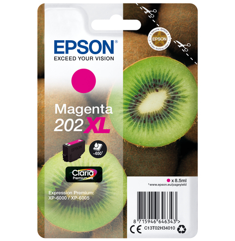 EPSON 202XL Magenta Ink Cartridge (with security)