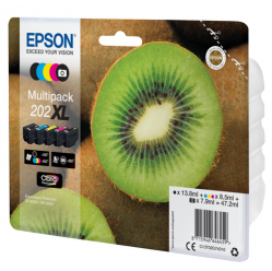 EPSON 202XL Mpack Ink (PBK,BK,C,M,Y) (with security)
