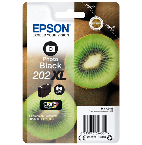 EPSON 202XL Photo Black Ink Cartridge (with security)