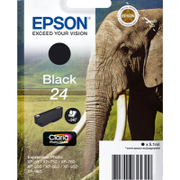 Tusz EPSON 24 ink cartridge black standard capacity 5.1ml 240 pages 1-pack RF-AM blister