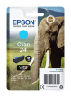 EPSON 24 ink cartridge cyan standard capacity 4.6ml 360 pages 1-pack RF-AM blister