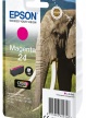 EPSON 24 ink cartridge magenta standard capacity 4.6ml 360 pages 1-pack RF-AM blister