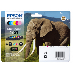 EPSON 24XL Ink cartridge black and five colour standard capacity 55.7ml 1-pack RF-AM blister